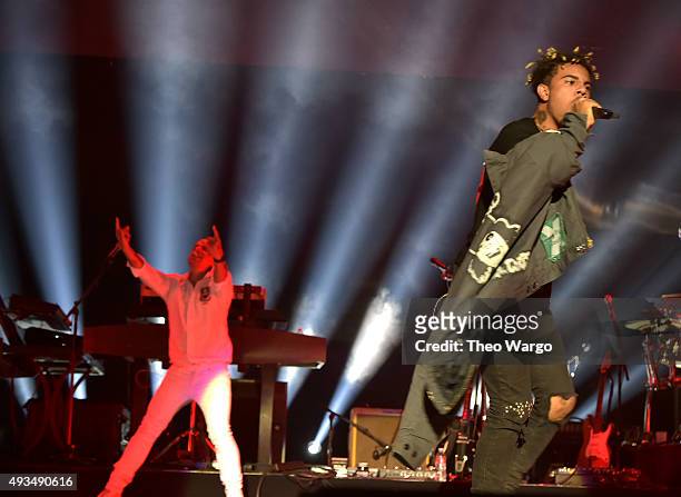 Hip-hop artists Vic Mensa performs onstage during TIDAL X: 1020 Amplified by HTC at Barclays Center of Brooklyn on October 20, 2015 in New York City.