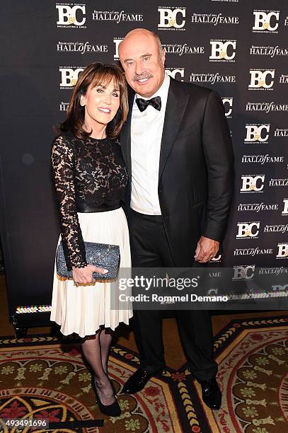 Robin McGraw and Dr. Phil McGraw attend Broadcasting and Cable Hall Of Fame Awards 25th Anniversary Gala at The Waldorf Astoria on October 20, 2015...