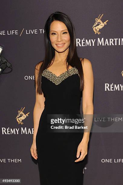 Actress Lucy Liu attends One Life/Live Them presented by Remy Martin and Jeremy Renner on October 20, 2015 in New York City.