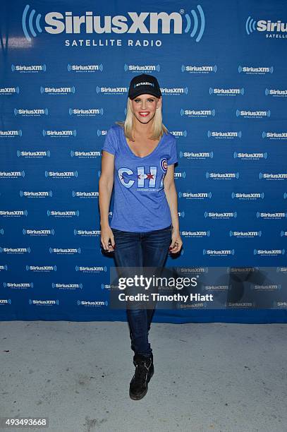 Jenny McCarthy Hosts Her SiriusXM Show Live From Beyond The Ivy In Chicago on October 20, 2015 in Chicago, Illinois.