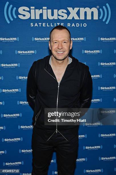 Donnie Wahlberg attends as Jenny McCarthy Hosts Her SiriusXM Show Live From Beyond The Ivy In Chicago on October 20, 2015 in Chicago, Illinois.