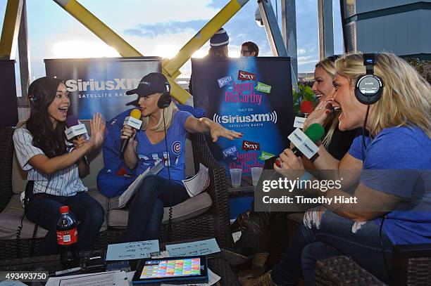 Jenny McCarthy Hosts Her SiriusXM Show Live From Beyond The Ivy In Chicago on October 20, 2015 in Chicago, Illinois.