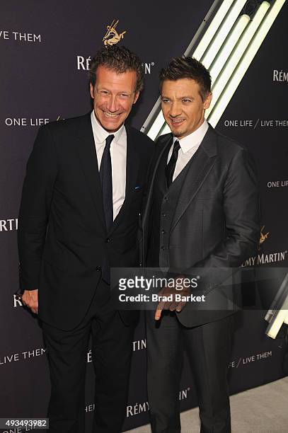 Remy Cointreau CEO, Americas, Philippe Farnier and Two time Academy Award Nominee, two time Academy Award Nominee, Jeremy Renner attends One...