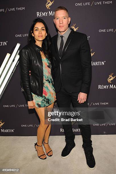 Lila Grace Rose and actor Joseph Sikora attend One Life/Live Them presented by Remy Martin and Jeremy Renner on October 20, 2015 in New York City.