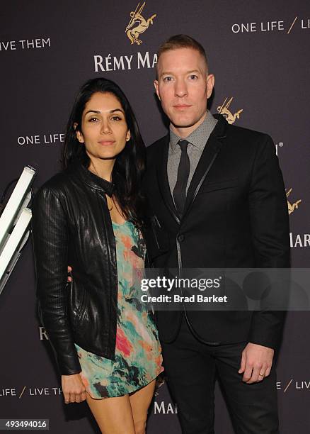 Lila Grace Rose and actor Joseph Sikora attend One Life/Live Them presented by Remy Martin and Jeremy Renner on October 20, 2015 in New York City.