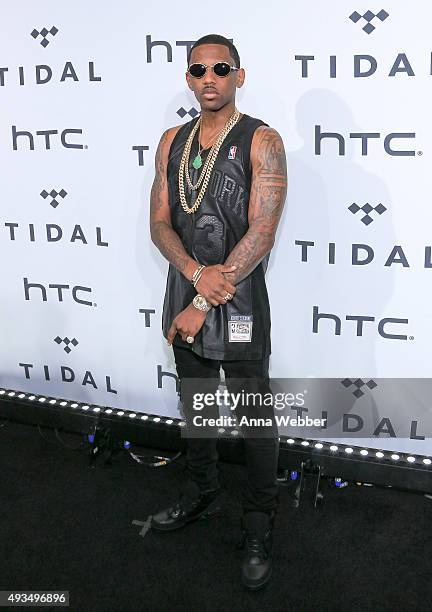 Rapper Fabolous arrives to TIDAL X: 1020 at Barclays Center on October 20, 2015 in the Brooklyn borough of New York City.