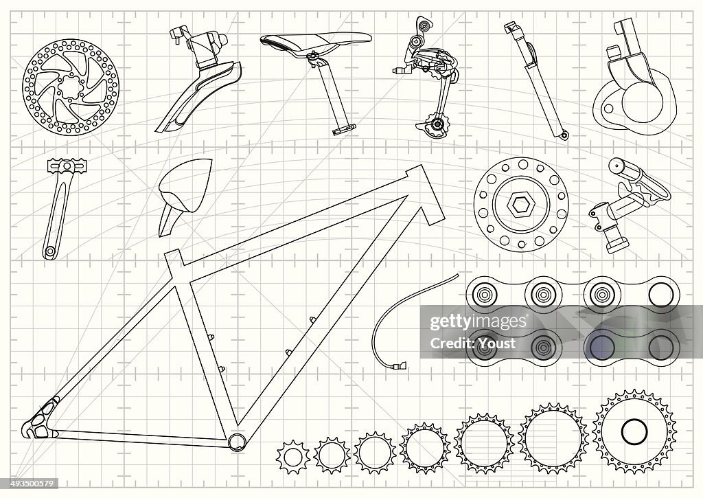 Bike Equipments Blueprints