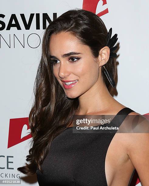 Actress Alicia Sanz attends the 4th Annual Saving Innocence Gala at SLS Hotel on October 17, 2015 in Beverly Hills, California.