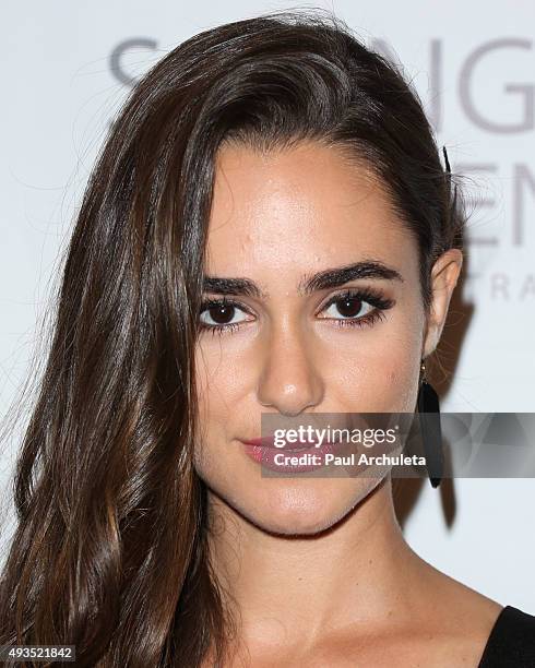 Actress Alicia Sanz attends the 4th Annual Saving Innocence Gala at SLS Hotel on October 17, 2015 in Beverly Hills, California.