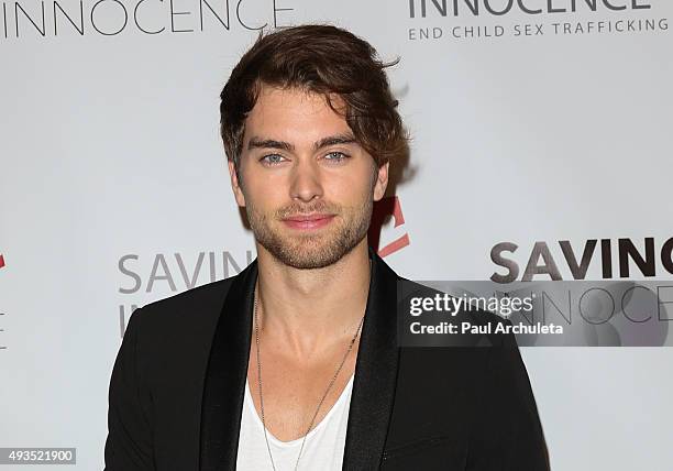 Actor Pierson Fode attends the 4th Annual Saving Innocence Gala at SLS Hotel on October 17, 2015 in Beverly Hills, California.