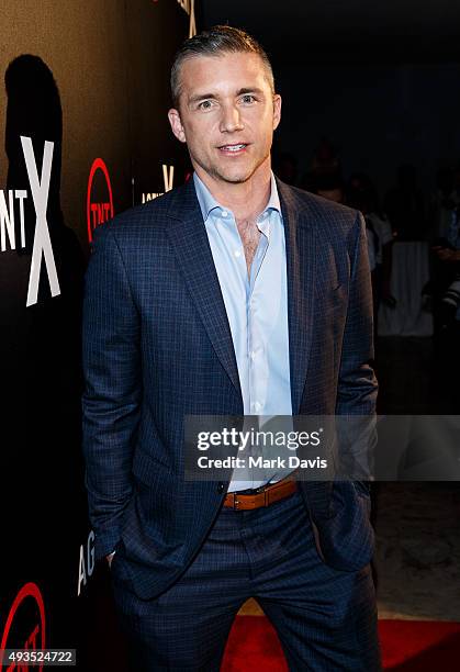 Actor Jeff Hephner attends the premiere of TNT's 'Agent X' at The London West Hollywood on October 20, 2015 in West Hollywood, California.