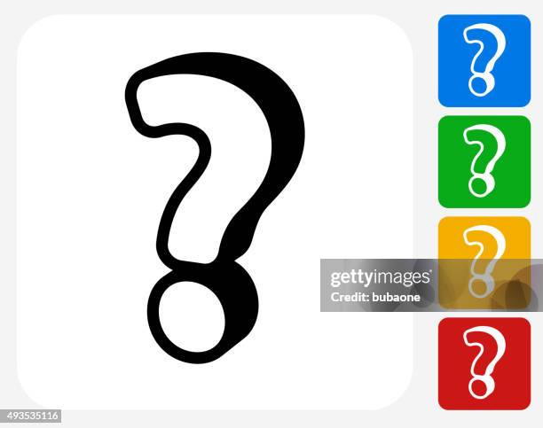 question mark icon flat graphic design - question mark white background stock illustrations