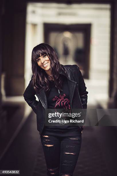 Singer Shy'm is photographed for Gala on September 24, 2015 in Paris, France.