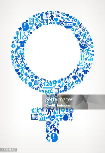 female sign fitness and diet icon pattern - studio seamless backdrop stock illustrations