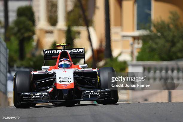 During final practice ahead of the Monaco Formula One Grand Prix at Circuit de Monaco on May 24, 2014 in Monte-Carlo, Monaco.