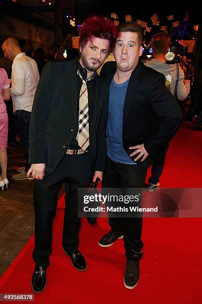 Kay Ray and Chris Tall attend the 19th Annual German Comedy Awards at Coloneum on October 20, 2015 in Cologne, Germany.
