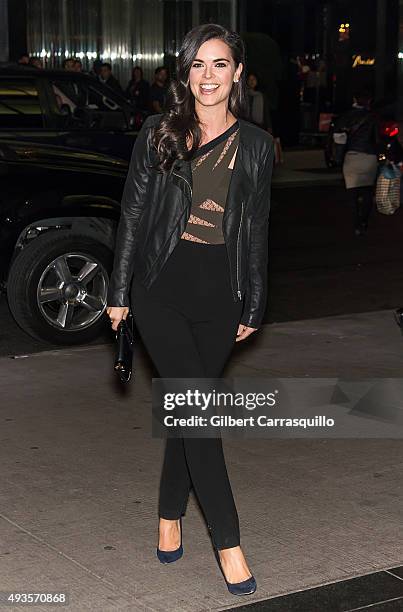 Author, television food critic, cook, and novelist, Katie Lee arrives at the 'Burnt' New York Premiere at Museum of Modern Art on October 20, 2015 in...