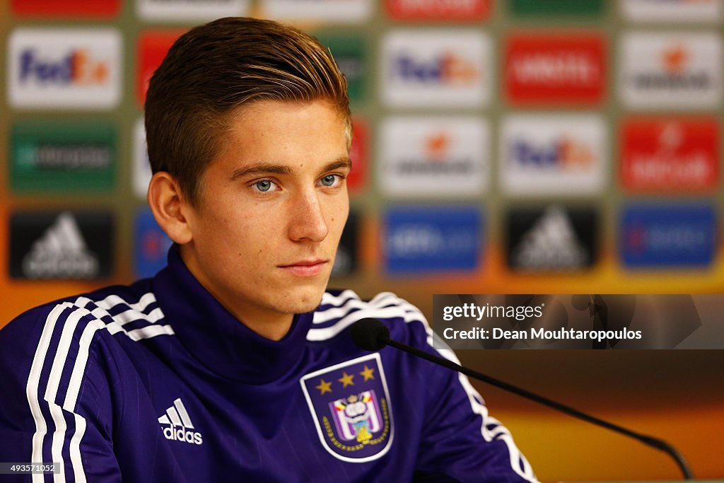 RSC Anderlecht Training & Press Conference