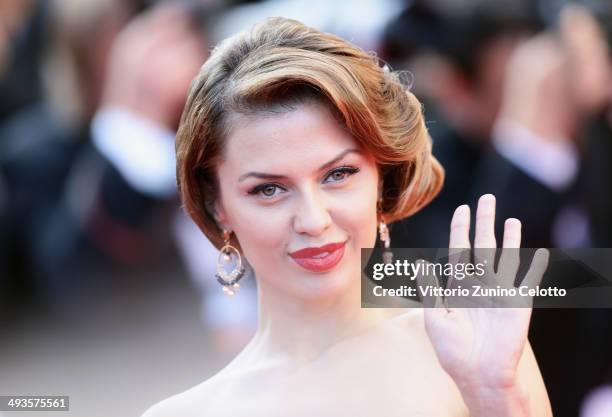 Victoria Bonya attends the Closing Ceremony and "A Fistful of Dollars" screening during the 67th Annual Cannes Film Festival on May 24, 2014 in...