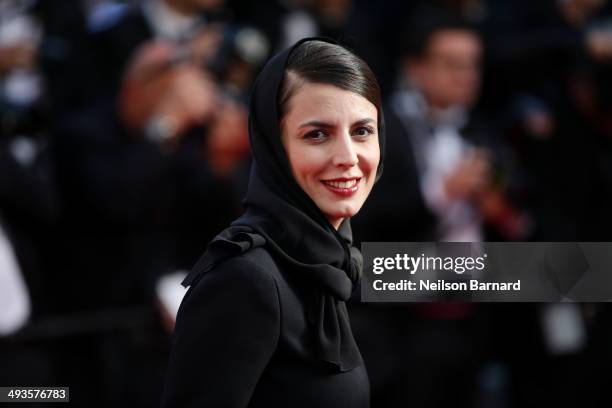 Leila Hatami attends the Closing Ceremony and "A Fistful of Dollars" screening during the 67th Annual Cannes Film Festival on May 24, 2014 in Cannes,...