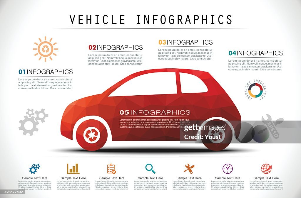 Mosaic Car Infographics