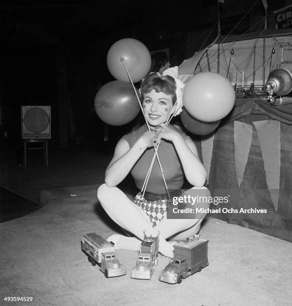 Actress Jeanne Crain attends a birthday party in Los Angeles, California.