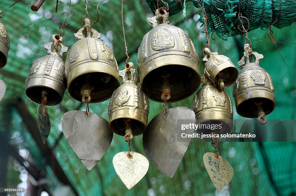 Bells at a Thai Buddhist temple