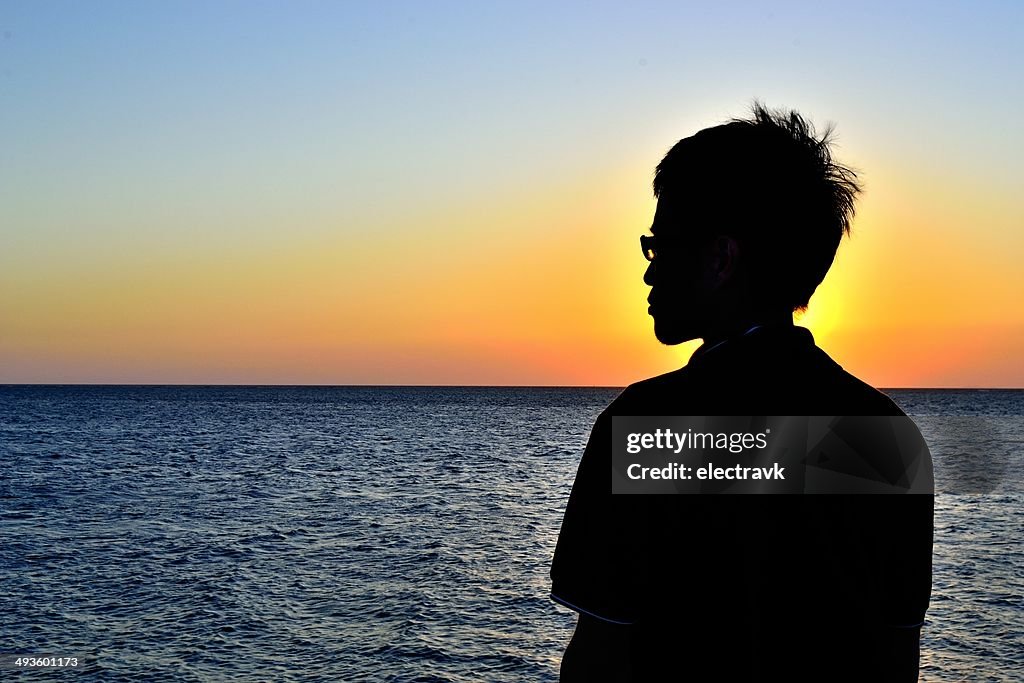 Sunset at the beach