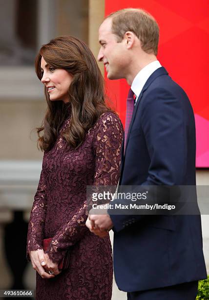 Catherine, Duchess of Cambridge and Prince William, Duke of Cambridge attend 'Creative Collaborations: UK & China' along with The President of the...
