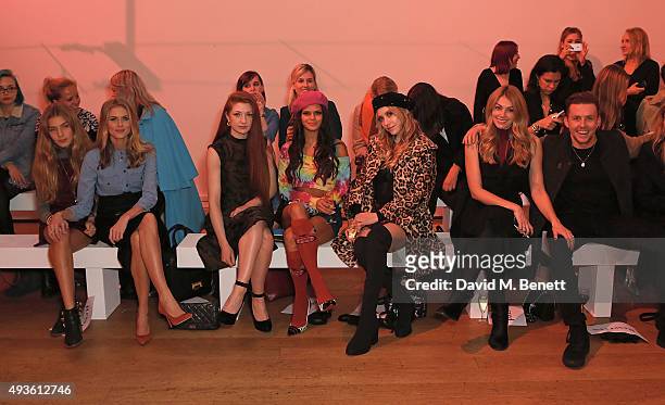 Donna Air, Freya Air, Nicola Roberts, Bip Ling, Liz Y2K, Goergia Jones and Danny Jones attend the Very.co.uk fashion presentation at the Hellenic...