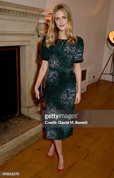 Donna Air attends the Baccarat/1 Hotel Dinner at One Horse Guards on October 21, 2015 in London, England.