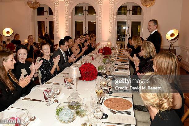 Atmosphere at the Baccarat/1 Hotel Dinner at One Horse Guards on October 21, 2015 in London, England.