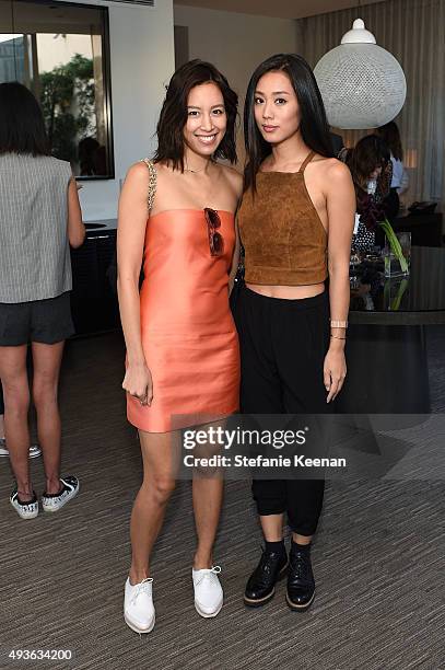 Rachel Nguyen and Jenny Ong attend W Hotels, Barneys New York, and the CFDA join Taylor Tomasi Hill in Hosting a Brunch for Sara Beltran of Dezso at...