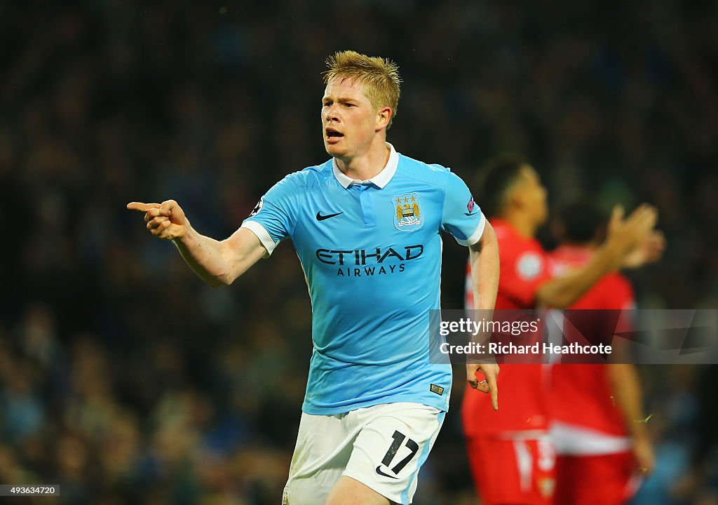 Manchester City FC v Sevilla FC - UEFA Champions League