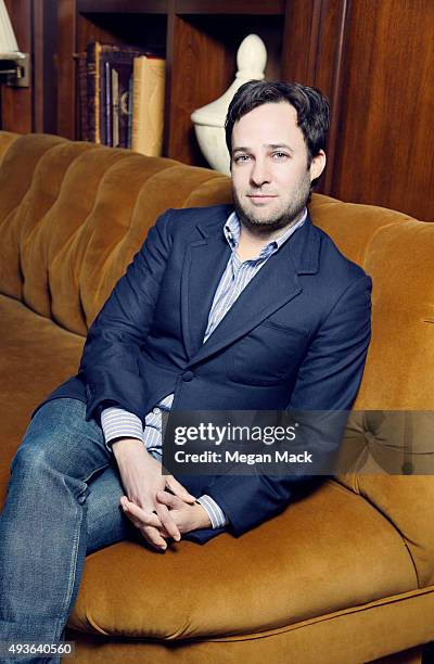 Danny Strong, actor, screenwriter, television writer, and television producer, poses for a portrait at TheGrill for The Wrap on October 6, 2015 in...