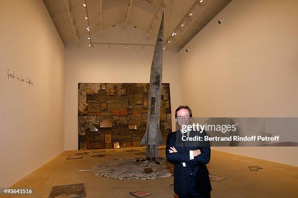 Thaddaeus Ropac attends the Private View at Galerie Thaddaeus Ropac on October 21, 2015 in Pantin, France.