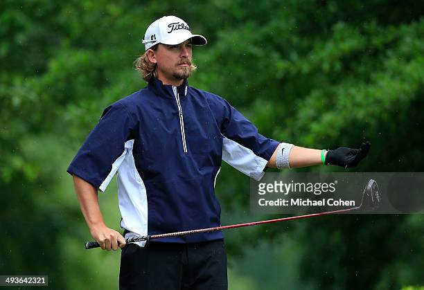 Roger Sloan of Canada prepares to hit a drive during the final round of the BMW Charity Pro-Am Presented by SYNNEX Corporation held at the Thornblade...