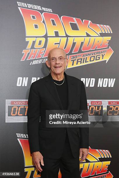 Actor Christopher Lloyd attends "Back To The Future" New York Special Anniversary screening at AMC Loews Lincoln Square on October 21, 2015 in New...