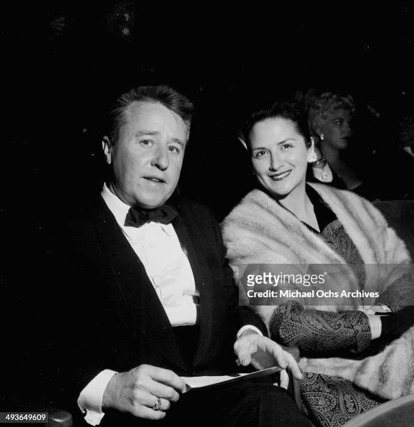 Actor George Gobel and his wife Alice attend the premiere of "Bundle of Joy" in Los Angeles, California.