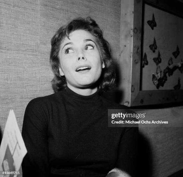 Actress Felicia Farr poses in Los Angeles, California.