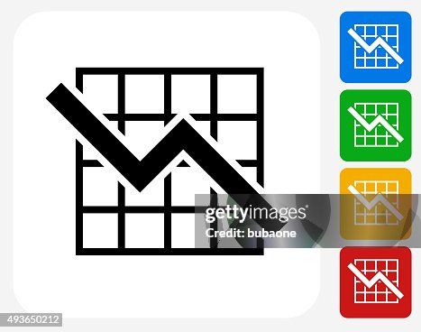 Graph Icon Flat Graphic Design Graph Icon Flat Graphic Design