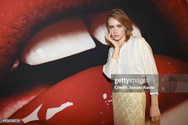 Olga Sorokina poses at the Hotel Martinez at the 67th Annual Cannes Film Festival on May 22, 2014 in Cannes, France.