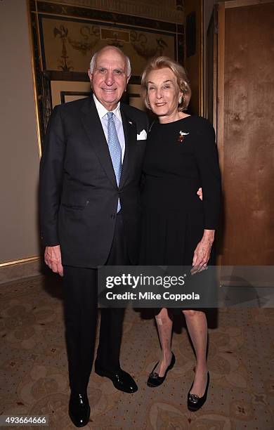 Kenneth Langone and Elaine Langone attend NYU Langone Medical Center's Perlmutter Cancer Center Gala at The Plaza Hotel on October 21, 2015 in New...