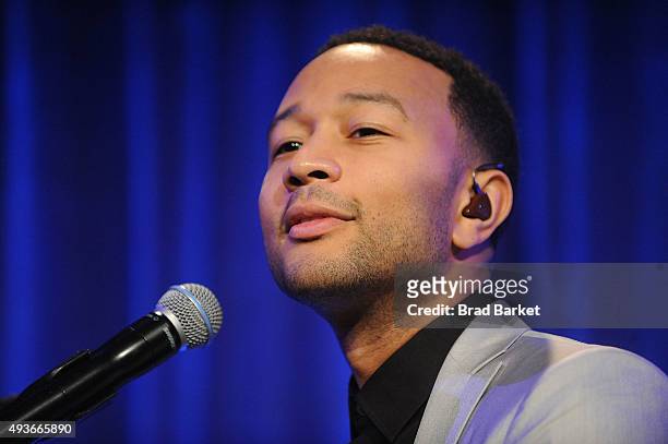 Musician John Legend attends the Pencils Of Promise Gala 2015 at Cipriani Wall Street on October 21, 2015 in New York City.