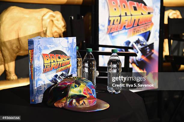General view of atmosphere during the Back to the Future reunion with fans in celebration of the Back to the Future 30th Anniversary Trilogy on...