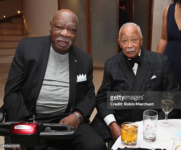 Cal Ramsey and David Dinkins attend Arthur Ashe Institute For Urban Health 21st Annual Black Tie And Sneakers Gala at Guastavino's on October 21,...