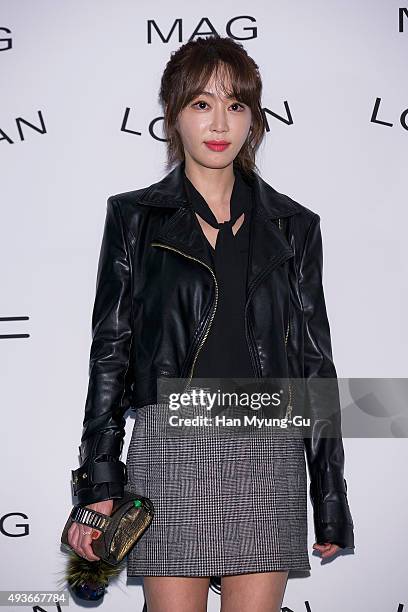 Actress Kang Ye-won attends the Mag And Logan 2016 S/S Collection on October 21, 2015 in Seoul, South Korea.