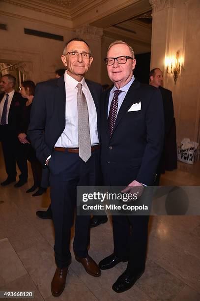 Dr. Hersch Leon Pachter and Thomas H. Lee attend NYU Langone Medical Center's Perlmutter Cancer Center Gala at The Plaza Hotel on October 21, 2015 in...