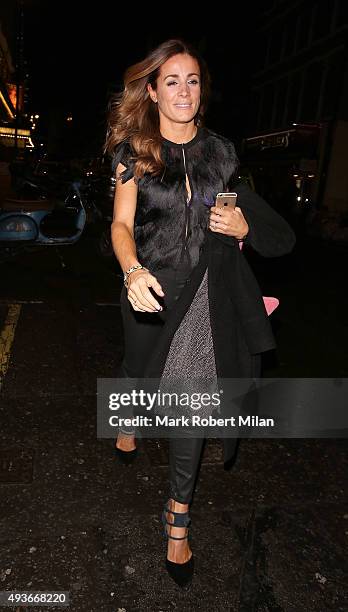 Natalie Pinkham attending the "Storm In A C Cup" By Caroline Flack Book Launch Party on October 21, 2015 in London, England.