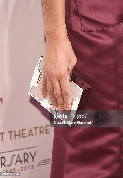 American Ballet Theatre principal dancer Misty Copeland, clutch detail, attends the American Ballet 75th Anniversary Fall Gala at David H. Koch...
